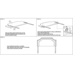 Cabecera De Panel Tapizado Suevia 2 plazas