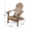 Silla Adirondack plegable de madera