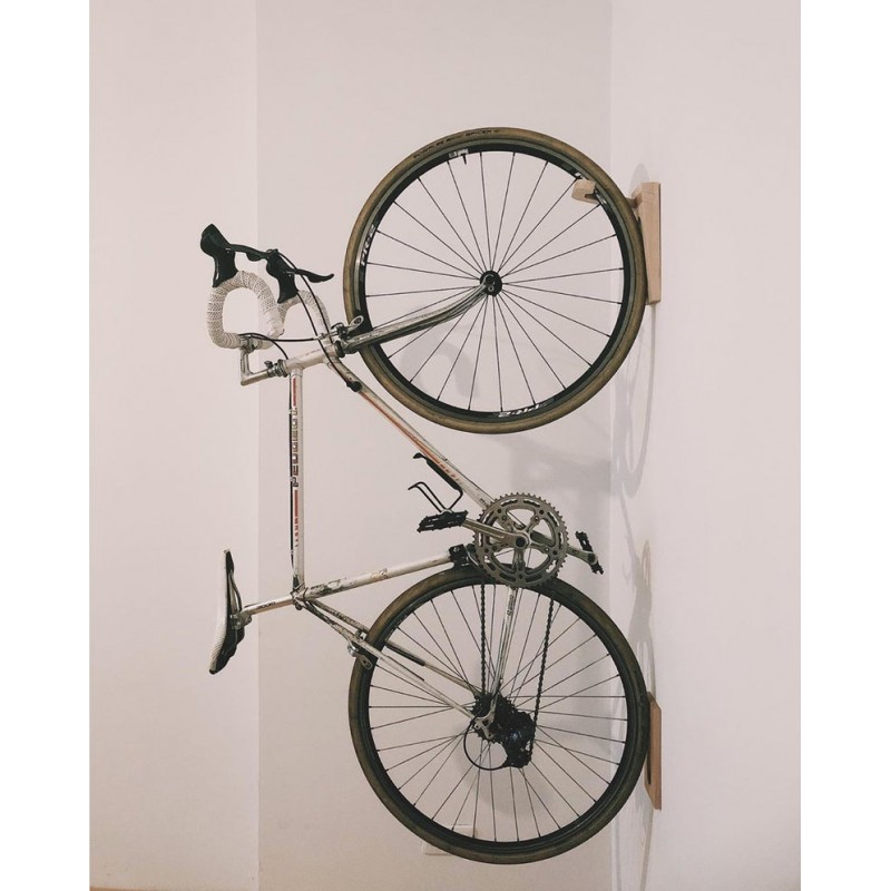 cache Injusto Excepcional portabicicletas / gancho de pared de madera / almacenamiento de bicicletas  / soporte vertical para bicicletas