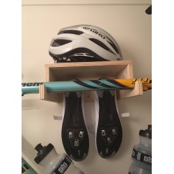 Portabicicletas / gancho montado en la pared para la bicicleta, casco y almacenamiento