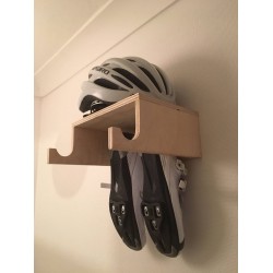 Portabicicletas / gancho montado en la pared para la bicicleta, casco y almacenamiento