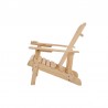 Silla Adirondack de madera maciza con mesa