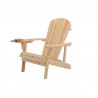 Silla Adirondack de madera maciza con mesa