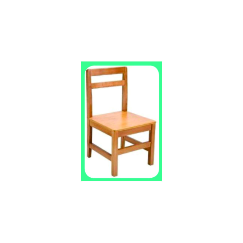 SILLA ADULTOS DE MADERA CON RESPALDO ( JUNJI )