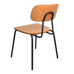 SILLA CASINO METAL MADERA