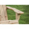 Silla Adirondack de madera maciza