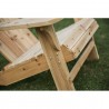 Silla Adirondack de madera maciza