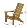 Silla plegable Adirondack de madera maciza para exteriores