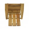 Silla plegable Adirondack de madera maciza para exteriores