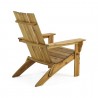 Silla plegable Adirondack de madera maciza para exteriores