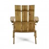 Silla plegable Adirondack de madera maciza para exteriores