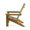 Silla plegable Adirondack de madera maciza para exteriores